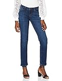 Cross Jeans Damen Rose Straight Jeans, Blau (Dark Blue Used 057), W29/L30 (Herstellergröße: 29/30)