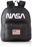 Mister Tee Unisex-Erwachsene Nasa Puffer Backpack Rucksack Schwarz (Schwarz)