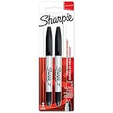 Sharpie Doppelseitiger Permanent Marker | Marker Stifte mit Doppelspitze (Fein & ultrafein) | schwarz | 2 Stück