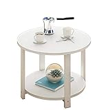 AWJ Sofa Beistelltisch Couchtisch Rund Kleiner Runder Tisch Moderner Tisch Eck-Handy-T
