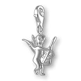 Melina Damen-Charm Anhänger Engel mit Gitarre 925 Sterling Silber 1800569