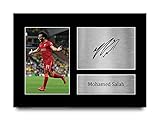 HWC Trading Mohamed Mo Salah A4 Ungerahmt Signiert Gedruckt Autogramme Bild Druck-Fotoanzeige Geschenk Für Liverpool Fußball F