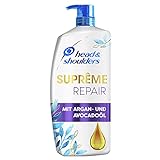 Head & Shoulders Suprême Repair Anti-Schuppen Shampoo, 900 ml, Mit Argan- Und Avocadoöl, Pumpspender, Shampoo Gegen Trockenes Haar, Shampoo D