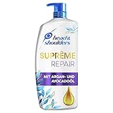 Head & Shoulders Suprême Repair Anti-Schuppen Shampoo, 900 ml, Mit Argan- Und Avocadoöl, Pumpspender, Shampoo Gegen Trockenes Haar, Shampoo D