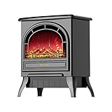Elektrokamin, Kaminheizung, Konstanttemperaturheizung, 3d-Flammeneffekt, Mit Fernbedienung Und Thermostat, GeräUscharm, 1800w Leistung, Dump/Power Off, üBerhitzung