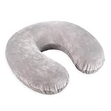 Schramm Nackenkissen 5 Farben wählbar Reisekissen Nackenhörnchen orthopädisches Nackenstützkissen Memory-Schaum Travel Neck Pillow, Farbe:g