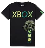 Xbox T Shirt Jungs, Baumwolle T-Shirt für Kinder und Jugendliche, Schwarz Gaming T Shirt für Kinder 5-15, Gamer Geschenke Jungen (schwarz, 5-6 Jahre, 5_Years)