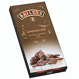 Baileys Chocolate Salted Caramel Bar | zartschmelzende Schokoladentafel | gefüllt mit Baileys Likör und gesalzenem Karamell | 1 x 90g