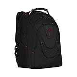 Wenger Ibex Deluxe Laptop-Rucksack, Notebook 14 bis 16 Zoll, Tablet bis 10 Zoll, 26 l, Damen Herren, Business Uni Schule Reisen, Schw