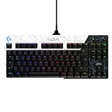 Logitech G PRO K/DA Mechanische Gaming-Tastatur, GX Brown Tactile Switches, Portabel, Micro-USB-Kabel-Anschluss 2.0, LIGHTSYNC RGB, League of Legends Gaming-Zubehör, Deutsches QWERTZ-Lay