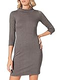 TOM TAILOR Damen Gemustertes Kleid mit Rollkrag