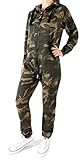 Finchgirl 34Q34 FG18R Damen Jumpsuit Overall Camo Grün S