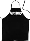 ShirtShop-Saar Kaiserslautern aus Leidenschaft; Städte Schürze (Latzschürze - Grillen, Kochen, Berufsbekleidung, Kochschürze), schw