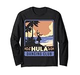 Hawaiianische Inseln, Vintage-Stil, Souvenir, Hula Tanzclub Lang