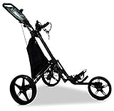 Tour Made RT-140 3-Rad Golf Push Trolley Pushtrolley Golftrolley 3-rad (schwarz)