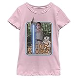 Star Wars Girl's Girl´s Short Sleeve Classic Fit T-Shirt, Light Pink, S