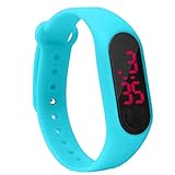 Yihaifu LED-Screen-Display Kinder Thin Digital geführte Schirm-Armbanduhr Schüler Fitness-Armband Jungen-Mädchen-Sport-Zubehö