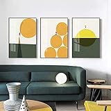 Leinwand Wandkunst Abstrakte Früchte Mädchen Leinwand Malerei Poster Und Druck Minimalistische Cartoon Wandkunst Bilder Für Wohnzimmer Schlafzimmer Gang Studio/40x60cmx3 Ung