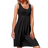 Cocktailkleid Sommerkleid Damen Lang Boho Mischfarbe Drucken Tank Kleid Partykleid Frauen Casual Lange Partykleider Ärmellos Kleid Mit Schulterfreien Schultern Kleider Strandkleider Für D