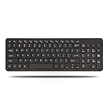 MOHAN88 USB-Tastatur, Kabel-USB-Tastatur Komfortable leise Schokoladentasten Haltbare, ultraschlanke kabelgebundene Computertastatur für PC-Comp