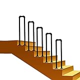 Riyyow Treppengeländer mit Montagezubehör Veranda-Handschienen für den Außensitz, industrielle Handläufe für Vorderverruhtungsschritte im Freien, Handlauf-Picket passt 1 Schritt (Size : 90cm(2.9ft))
