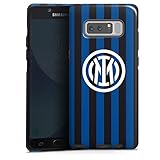 DeinDesign Panzer Handyhülle kompatibel mit Samsung Galaxy Note 8 Duos robuste Outdoor Hülle Schutzhülle glänzend Inter Mailand Logo Offizielles Lizenzproduk