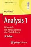 Analysis 1: Differential- und Integralrechnung einer Veränderlichen (Grundkurs Mathematik)