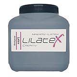 Lilatex 1 Liter farbiges dickflüssiges Flüssiglatex/Farblatex/Latexmilch - dickflüssiges Naturlatex (Anthrazit)