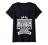 Damen Personalberaterin lustiger Spruch T-Shirt mit V