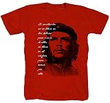 Che Guevara Revolution Guerilla Kuba Revolutionär Demo Karl Marx rot T-Shirt Shirt M