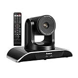 Tenveo VHDB-3U | Konferenzkamera USB PTZ Webcam, 3X Optischer Zoom 1080p HD Kamera mit 128-Grad-Weitwinkel, für Skype/Zoom Videokonferenzen, YouTube/Twitch/OBS Live Streaming