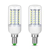 E14 LED Bulb, 6W E14 Light Bulb, Kaltweiß, 6000 K, Replacement for 70 W Incandescent Bulb, Not Dimmable, No Flickering, Energy Saving Bulb, 480 Lm, 2 Stück