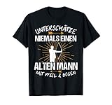 Herren Bogenschießen Bogensport Bogenschütze Pfeil Geschenk T-S