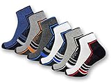 6 oder 12 Paar SPORT Sneaker Socken Herren mit verstärkter Frotteesohle Sportsocken Baumwolle 16215/20 (43-46, 6 Paar)