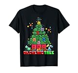 Oh Chemistree Christmas Tree Xmas Lights Chemistry Elements T-S
