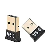 USB Bluetooth 5.0 Adapter für PC, Mini Bluetooth Dongle Wireless Transmitter und Empfänger Unterstützt Windows 10/8.1/8/7 für Laptop Bluetooth-Lautsprecher/Headset/Tastatur/Maus, Plug & Play