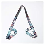 LVTONG Yoga gürtel Yoga Matte Strap Gurt einstellbar Multifunktionale Fitness Gym Sport Sling Schulter Tragegurt Übung Stretch elastischer Yoga-Gürtel Yoga Block gürtel (Color : Datura)