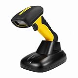 NetumScan Wireless 2D-Barcode-Scanner, wasserdichter und antimikrobieller Barcode-Leser (QR PDF17 Data Matrix Code) Ladestation mit integriertem Empfänger NS1202W