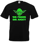 Master Yoda T-Shirt Star Wars Spruch DIE Fresse DIR JUCKT!XXXXL