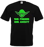 Master Yoda T-Shirt Star Wars Spruch DIE Fresse DIR JUCKT!XL