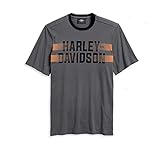 HARLEY-DAVIDSON Herren T-Shirt Kurzarmshirt Ringer-Halsausschnitt Auffällig Bwl, 2XL