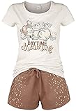 Bambi Daytime Dreaming Frauen Schlafanzug braun/beige S