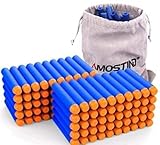 AMOSTING Refill Foam Darts 100PCS Pfeile mit Kordelzugbeutel für Nerf Hasbro N-Strike Elite Series -B