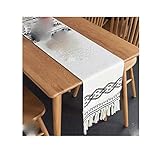 XCYY Tischläufer Baumwoll Tischläufer Marokko Geometric Tischläufer Boho Einfache Leinentischdecke for Privatanwender Hochzeit Geburtstags Party Freien Tischläufer Mit Q
