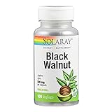 Solaray Black Walnut Hull 500 mg | Schwarze Walnussschalen 500 mg | 100 VegCap