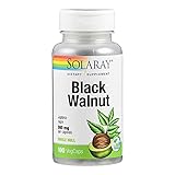 Solaray Black Walnut Hull 500 mg | Schwarze Walnussschalen 500 mg | 100 VegCap