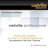 cadvilla professional, Architektur 2D/3D CAD Software / Programm - nutzbar als Hausplaner, Einrichtungsplaner, Raumplaner, Badplaner, Küchenplaner (DVD-ROM)