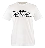 Comedy Shirts - DAD. Mickey - Herren T-Shirt - Weiss/Schwarz Gr. M