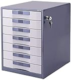 Aktenschrank, Aktenschrank, bequemes Einziehen, großer Stauraum, Schublade, offene Tür, mehrere Schubladen, glattes Büro, Metall, 30 x 35 x 41 cm, Farbe: B1 (Farbe: A1)