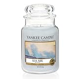 Yankee Candle Duftkerze im Glas (groß) | Sea Air | Brenndauer bis zu 150 S